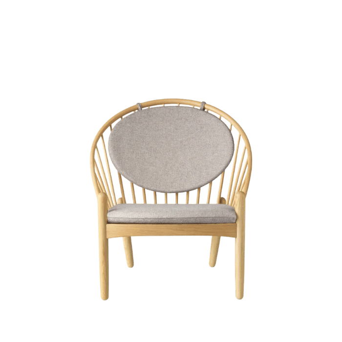 FDB Møbler J166 Jørna Chair, Nature Lacquered Oak/Light Grey