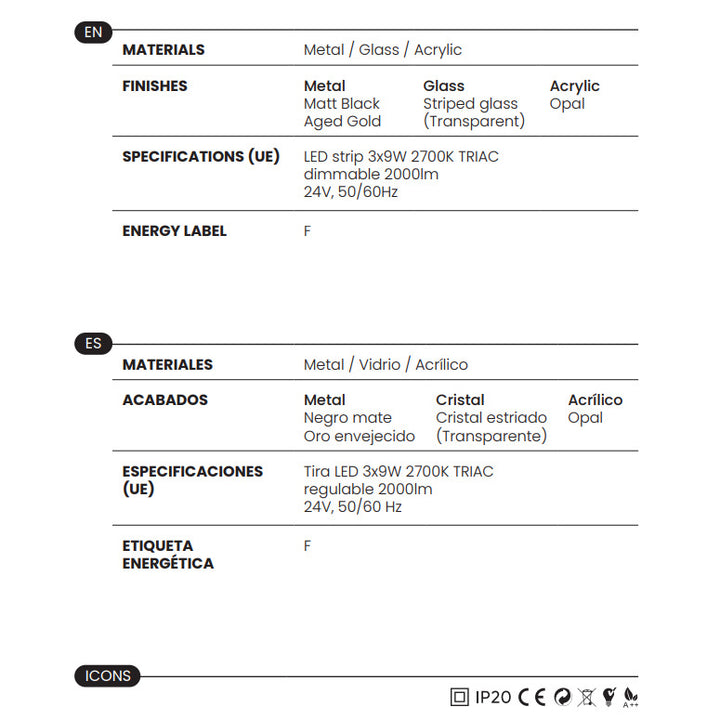 Elma Floor Lamp materials and technical details