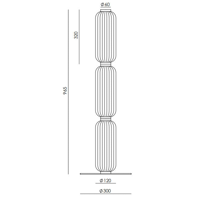 Elma Floor Lamp dimensions and technical details