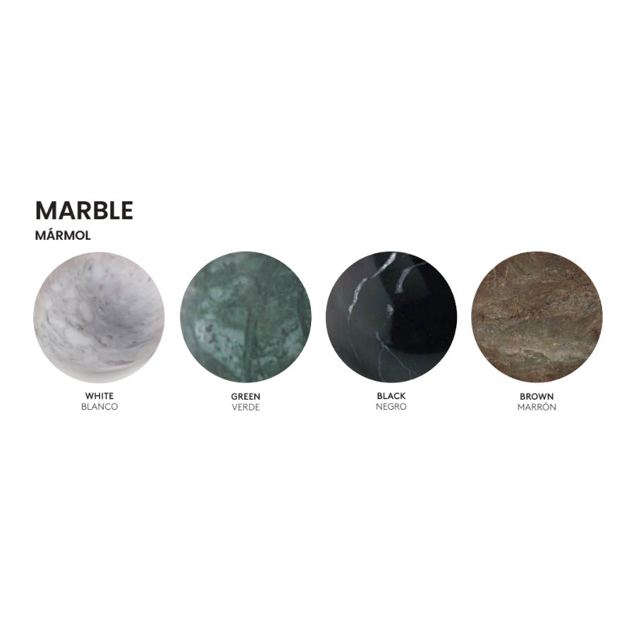 Bell Pendant Lamp – Green Marble marble options