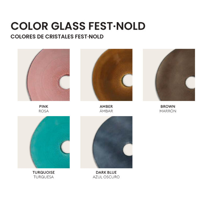 Fest Wall Lamp glass colour options