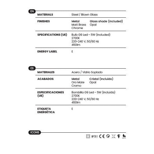 Endo Floor Lamp materials and technical details