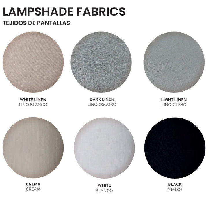 Alda Table Lamp lampshade fabric options