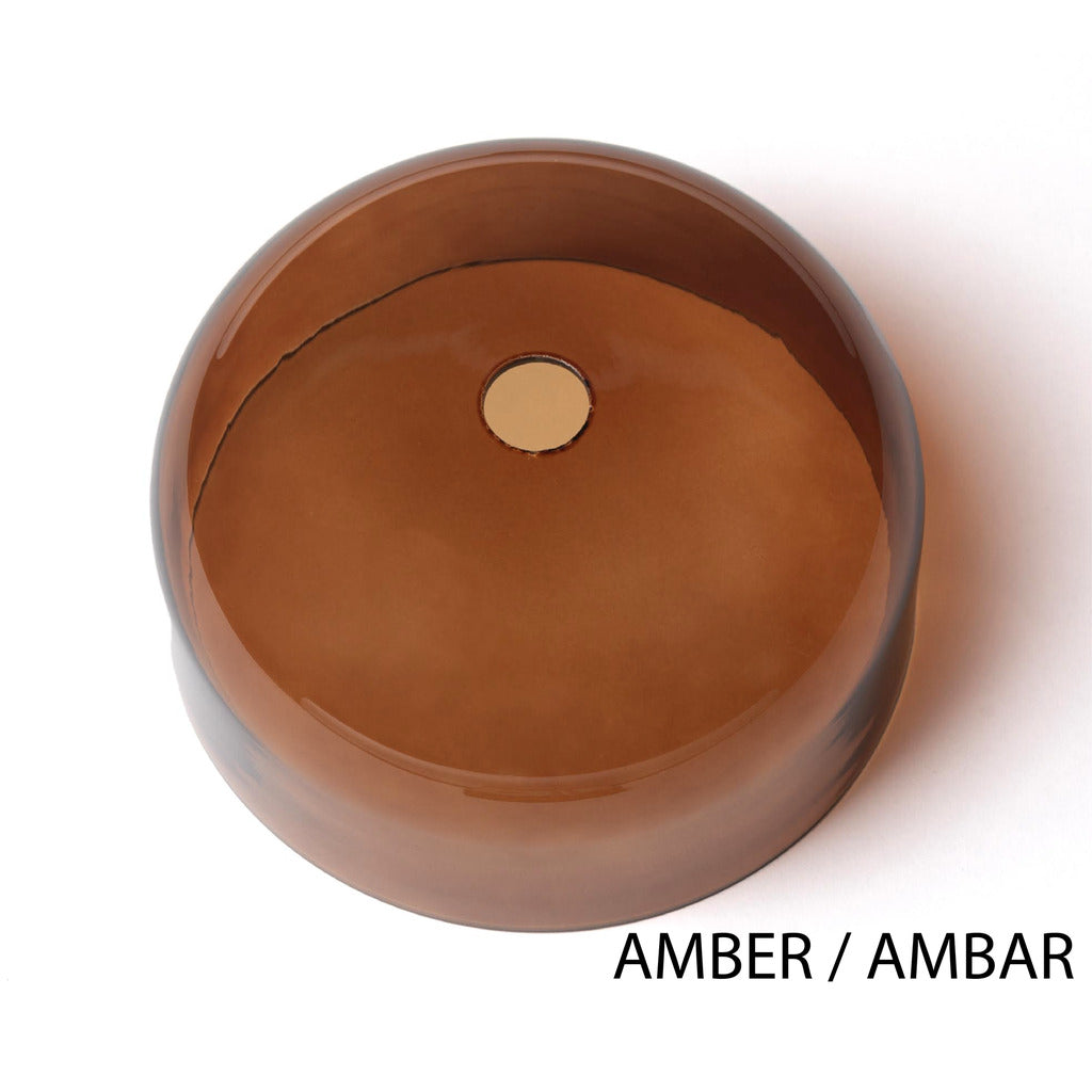Betty Linear Pendant Linear Pendant amber smoked glass shade, close-up