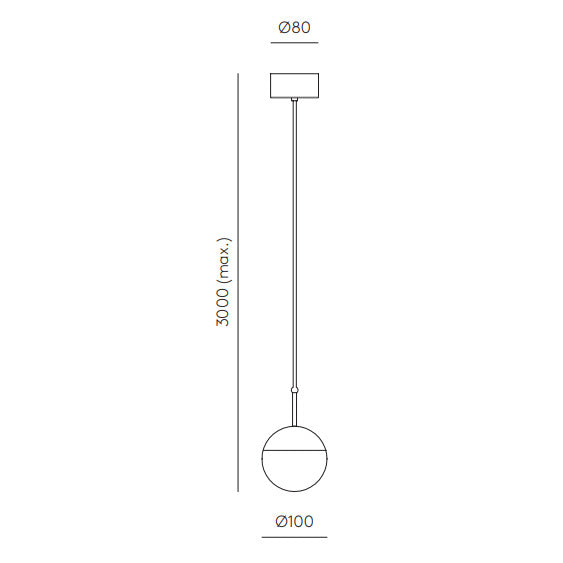 Dora Pendant Lamp dimensions and technical details