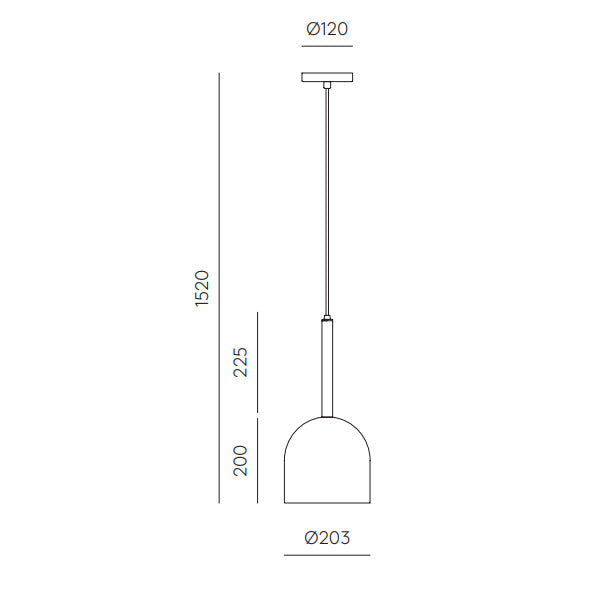 Luca Pendant Lamp dimensions and technical details