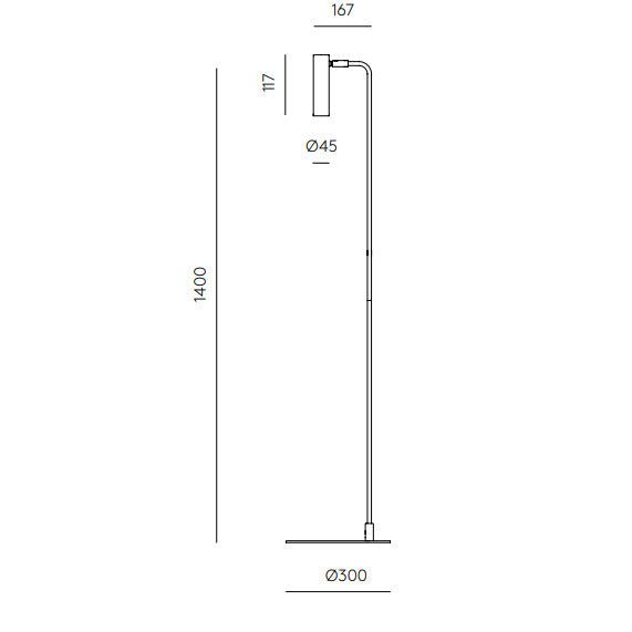 Maru Floor Lamp dimensions and technical details