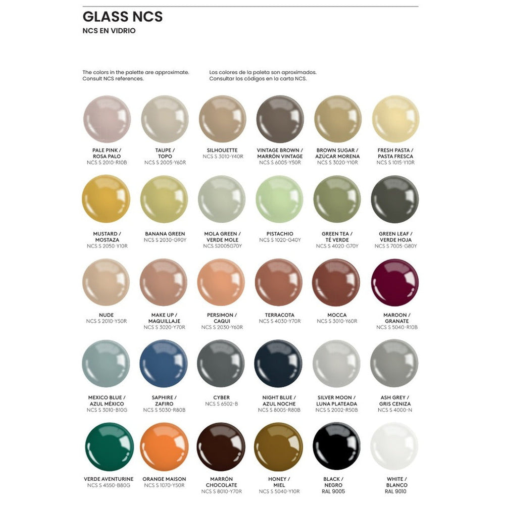 Noa Side Table glass colour palette