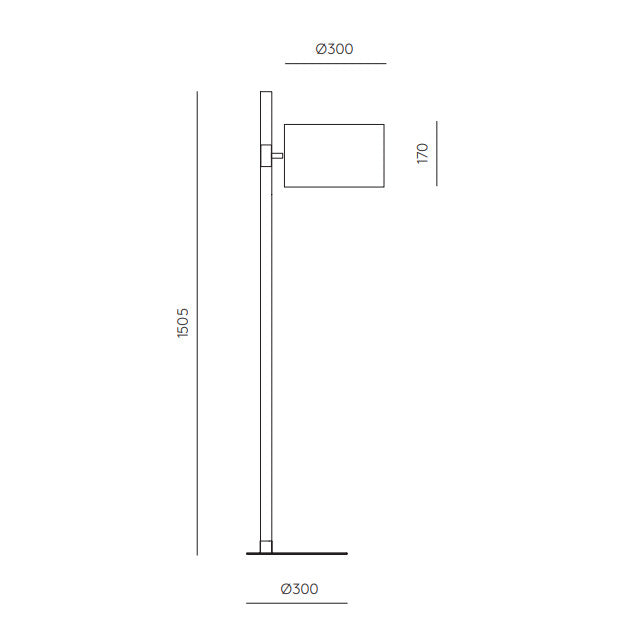 Riu Floor Lamp dimensions and technical details