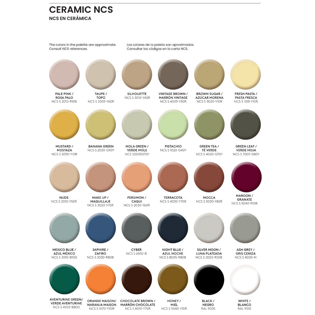 Syal Table Lamp ceramic colour palette