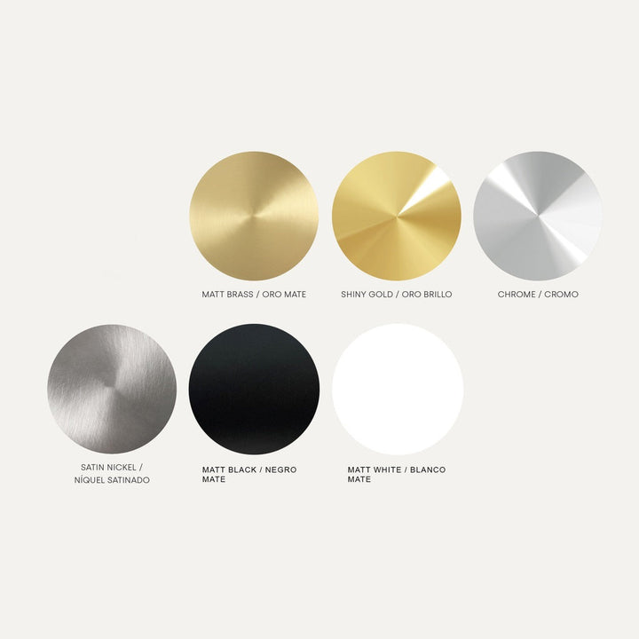 Ural Table Lamp metal finish options