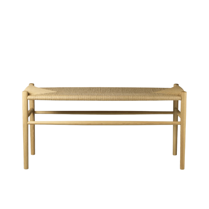 FDB Møbler J163, Piano Bench, Nature Lacquered Oak