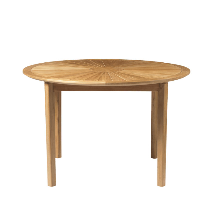 FDB Møbler M27 Sammen Round Garden Table, Solid Nature Oiled Teak