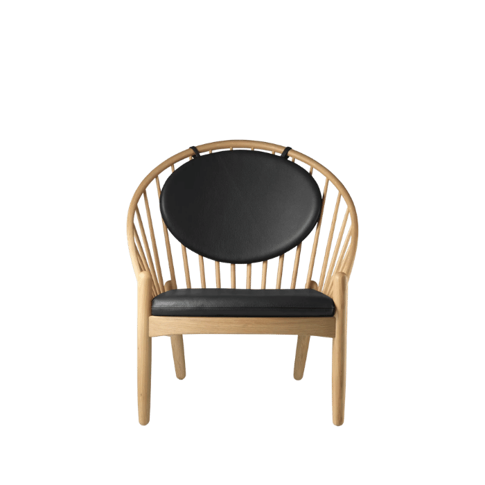 FDB Møbler J166 Jørna Chair, Nature Lacquered Oak/Black