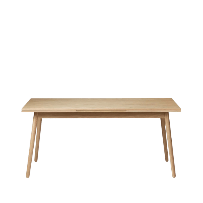 FDB Møbler C35AH Dining Table With Dutch Extension, Nature Lacquered Oak