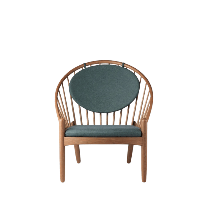 FDB Møbler J166 Jørna Chair, Smoked Oiled Oak/Green