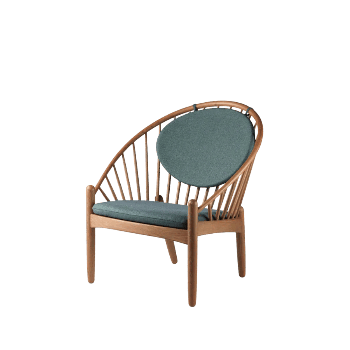 FDB Møbler J166 Jørna Chair, Smoked Oiled Oak/Green