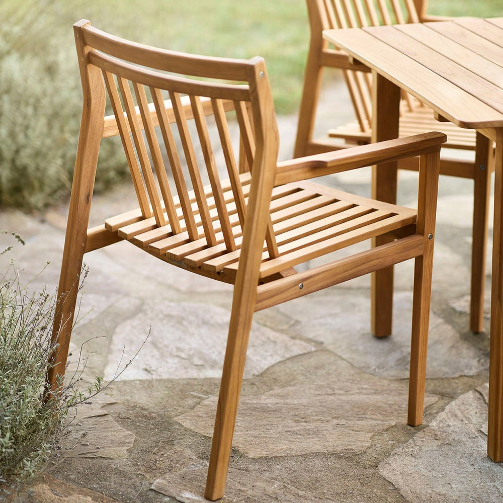 FDB Møbler M1 Sammen Garden Chair, Solid Nature Oiled Teak