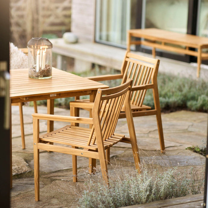 FDB Møbler M1 Sammen Garden Chair, Solid Nature Oiled Teak