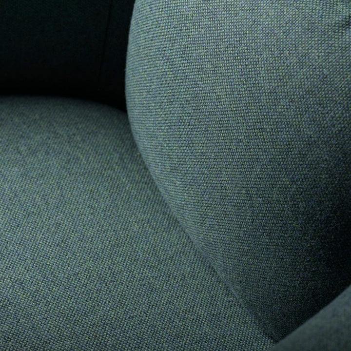 FDB Møbler L35 Gesja Wing Chair, Solid Nature Lacquered Oak/Green