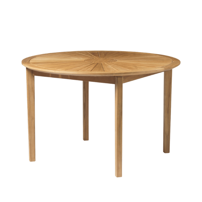 FDB Møbler M27 Sammen Round Garden Table, Solid Nature Oiled Teak