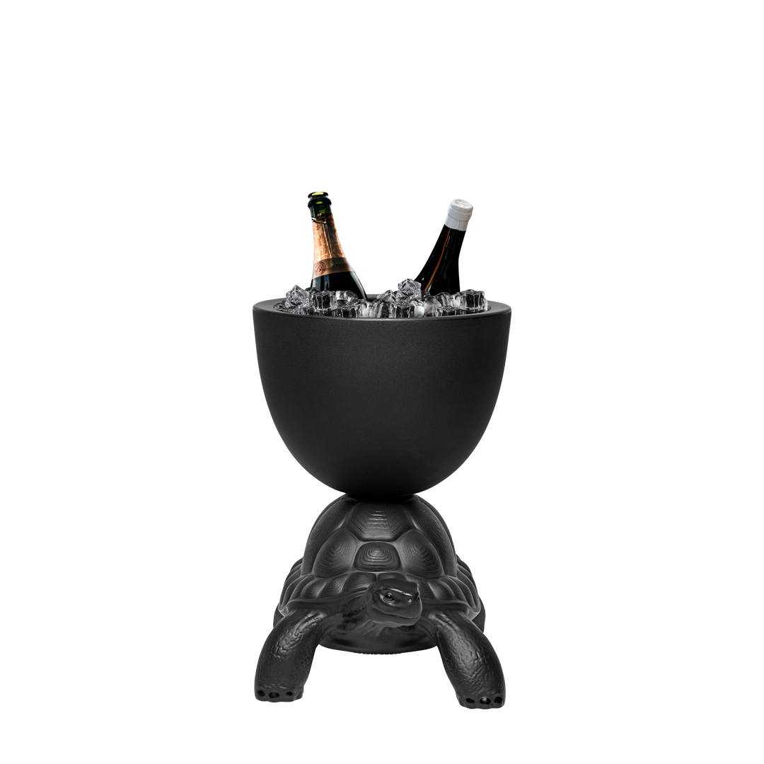 Turtle Carry Planter and Champagne Cooler by Qeeboo