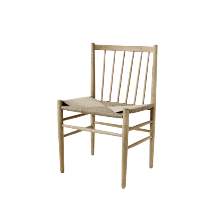 FDB Møbler J80 Chair, Nature Lacquered Oak