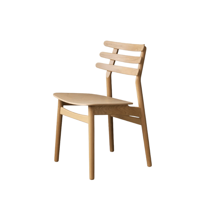 FDB Møbler J48 Chair, Nature Lacquered Oak/Nature Veneer