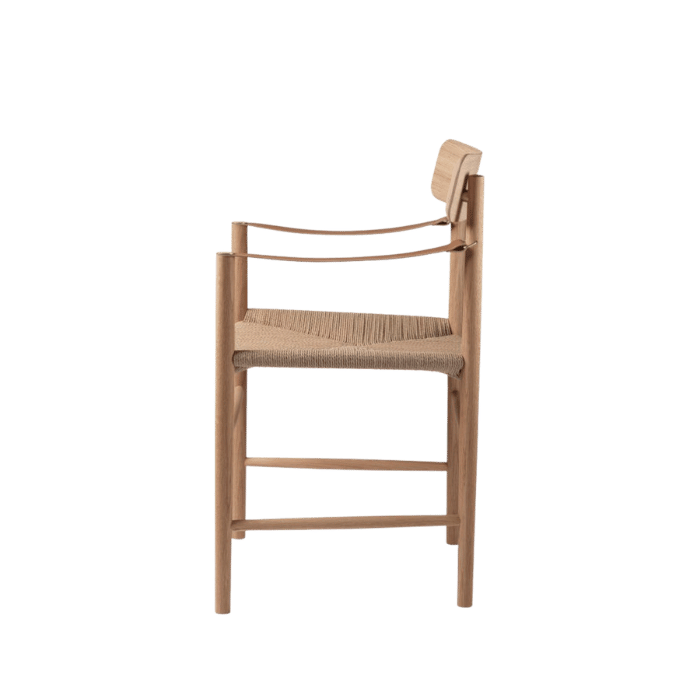 FDB Møbler J186 Hesbjerg Chair, Nature Oiled Oak/Nature Paper Cord