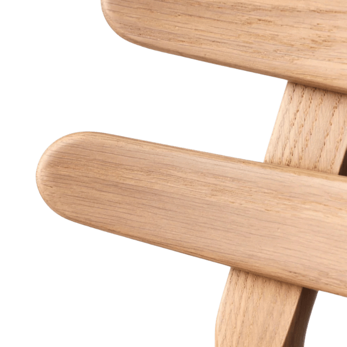 FDB Møbler J48 Chair, Nature Lacquered Oak/Nature Veneer