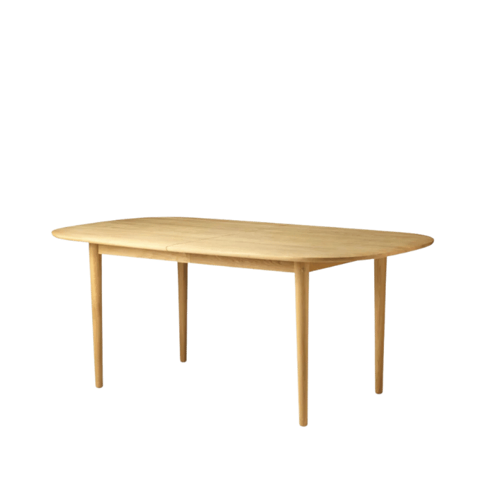 FDB Møbler C63E Bjørk Dining Table, Solid Nature Oiled Oak