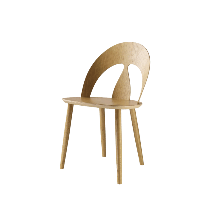 FDB Møbler J45 Chair, Nature Lacquered Oak