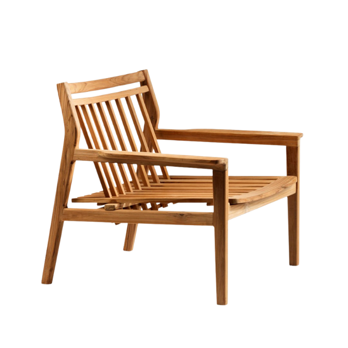 FDB Møbler M6 Sammen Lounge Chair, Solid Nature Oiled Teak