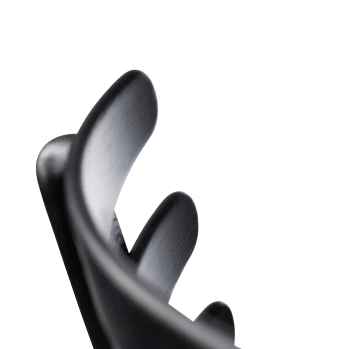 FDB Møbler J48 Chair, Nature Lacquered Oak/Black Leather
