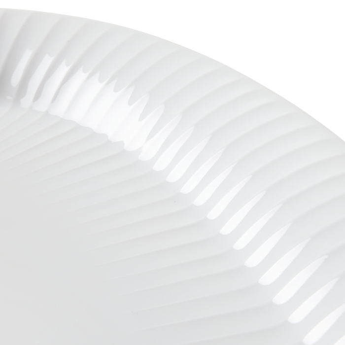 Kähler Hammershøi Oval Serving Dish, White, W: 15.7"