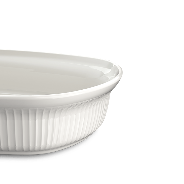 Kähler Hammershøi Ovenproof Dish, White, W: 12.6"