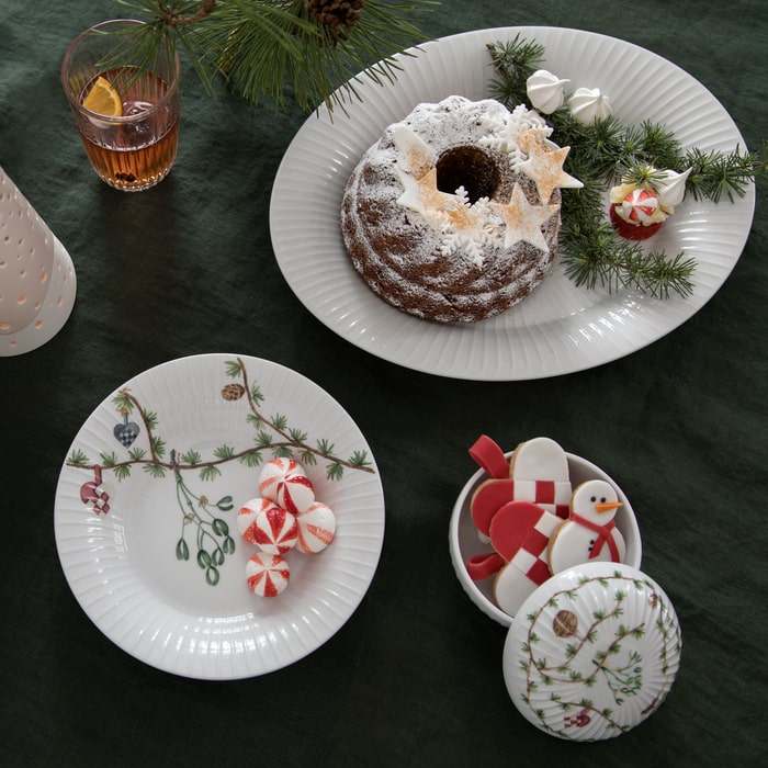 Kähler Hammershøi Oval Serving Dish, White, W: 11.2"