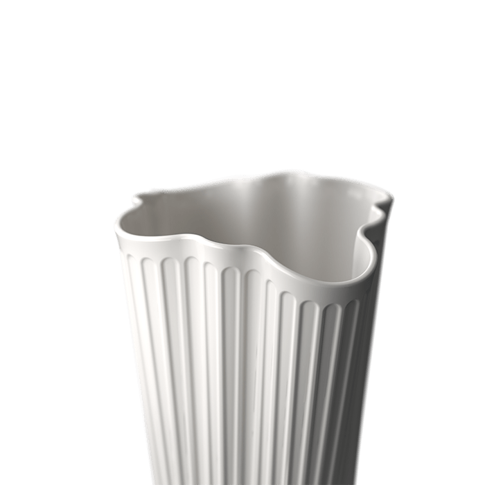 Kähler Hammershøi Unfold Vase, White, H: 6.5"