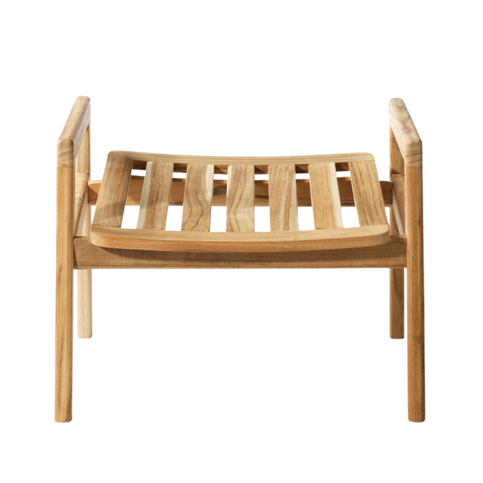 FDB Møbler M7 Sammen Foot Stool, Solid Nature Oiled Teak