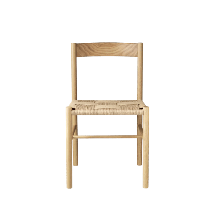 FDB Møbler J178 Lønstrup Chair, Nature Lacquered Oak/Nature Paper Cord