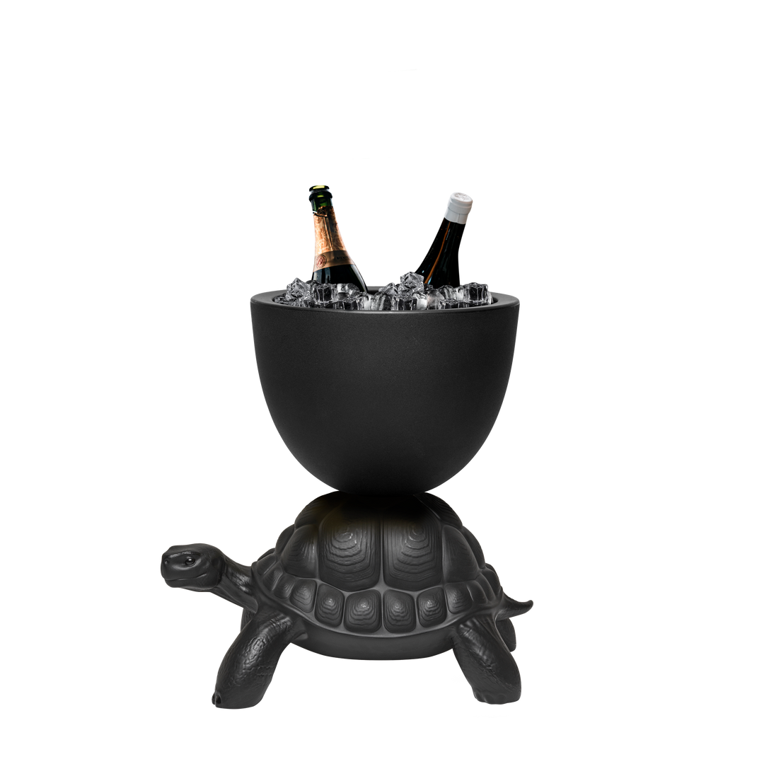 Turtle Carry Planter and Champagne Cooler by Qeeboo