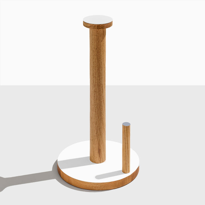 The Paper Towel Keeper - Walnut/Orange