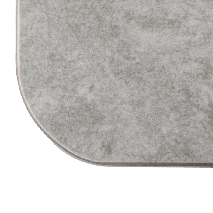 FDB Møbler M21 Teglgaard Garden Table, Stainless Steel/Untreated Stone