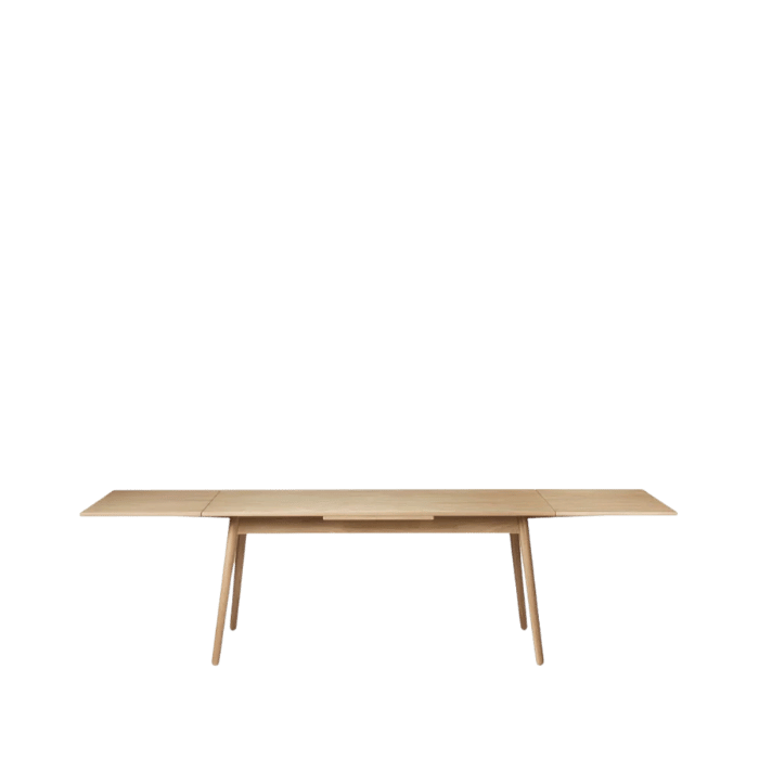 FDB Møbler C35BH Dining Table With Dutch Extension, Nature Lacquered Oak