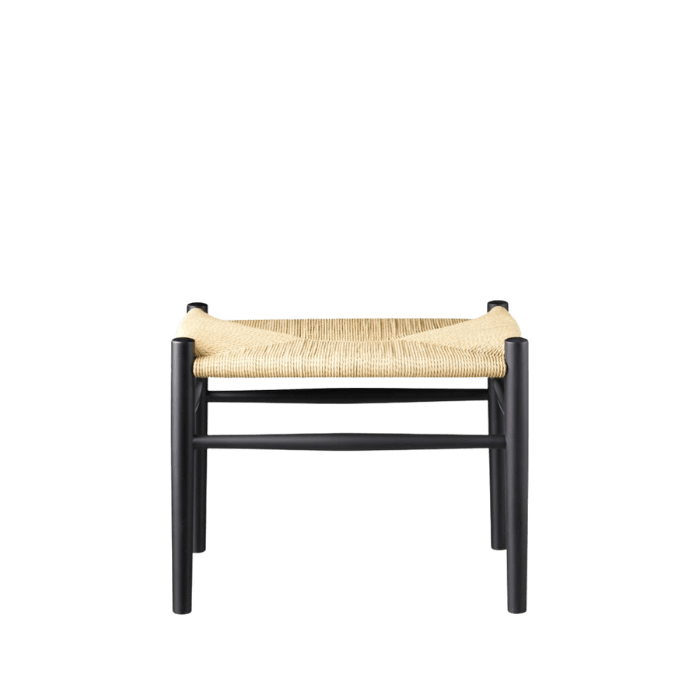 FDB Møbler J83 Stool, Jet Black Painted Beech