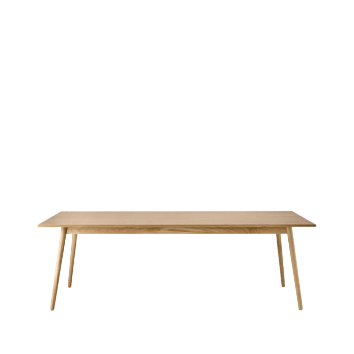 FDB Møbler C35C Dining Table, Nature Lacquered Oak