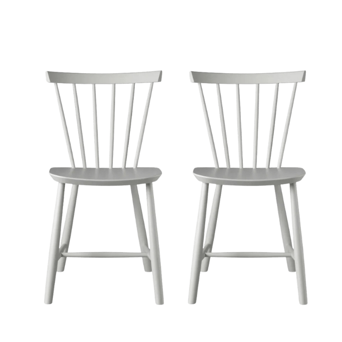 FDB Møbler J46 Dining Chair, Dust &amp; Bones Beech, 2 pcs.