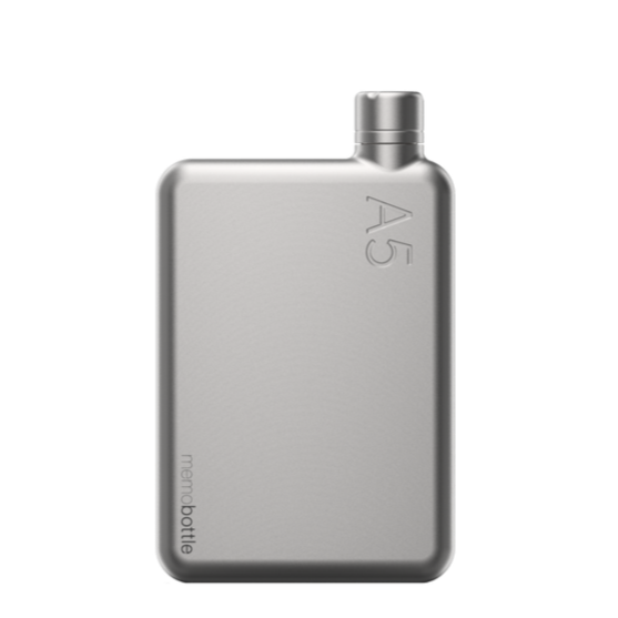 A5 Stainless Steel Memobottle - Satin