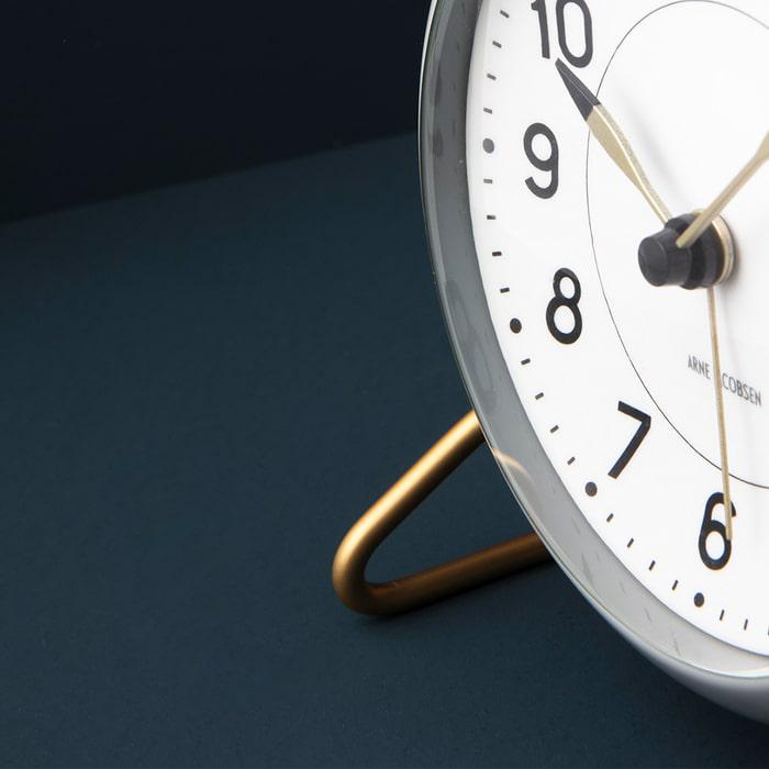 Arne Jacobsen Station Table Clock, H: 4.7"