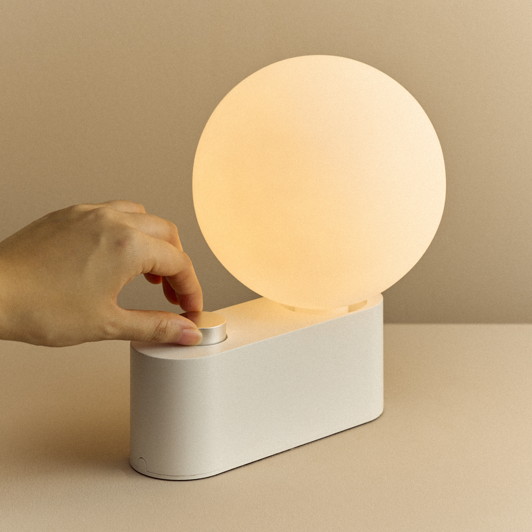 Alumina Multi-Use Lamp in Chalk - Set of 2